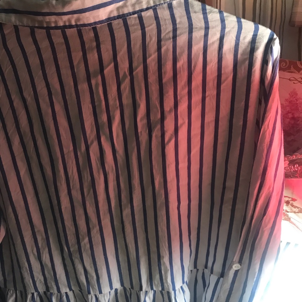 Striped button down blouse - Picture 5 of 8